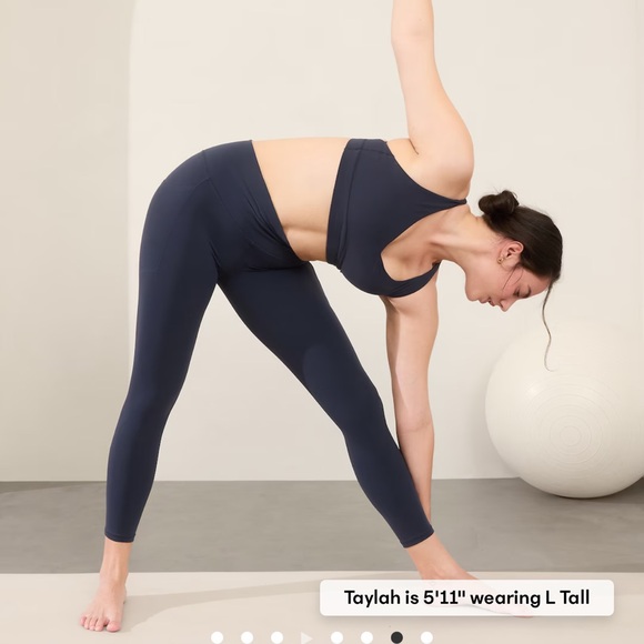 Athleta Salutation Stash Leggings, Navy - Women’s Size L - Picture 5 of 15